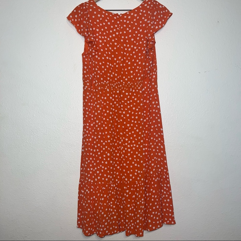 Maeve Orange Polka Dot Dress - Picture 5 of 12